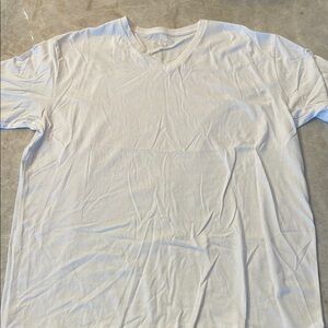 Classic White Short Sleeve Tee Cotton Blend